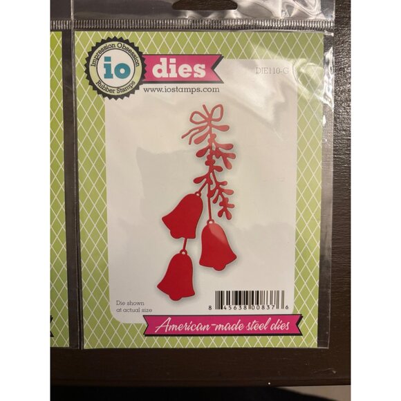 Sizzix & Io Christmas Themed Set Of 3- Santa Merry Christmas Text & Hanging Bell - Picture 7 of 11